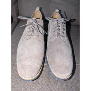 Cole Haan ZeroGrand Shoes Mens 12 M Brown Suede Lace Up Oxford Blue Soles C21082